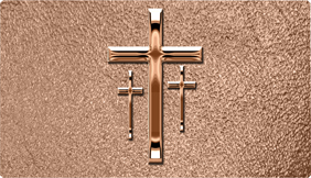 DNSEMP-C-517-BZ-SH-BZ Empire Corner Bronze 3 Crosses Shim Bronze